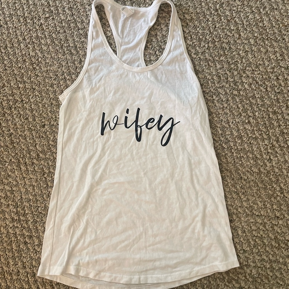 wifey loose tank top